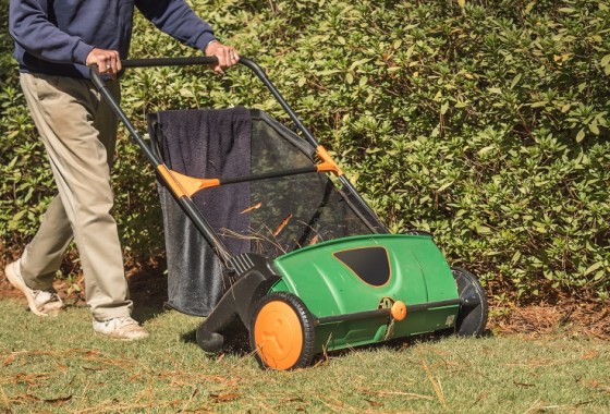 How to use a lawn sweeper