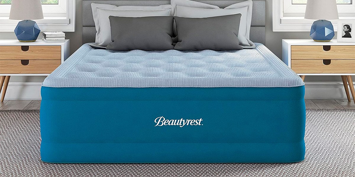 Beautyrest Comfort Plus Air Bed Mattress in bedroom