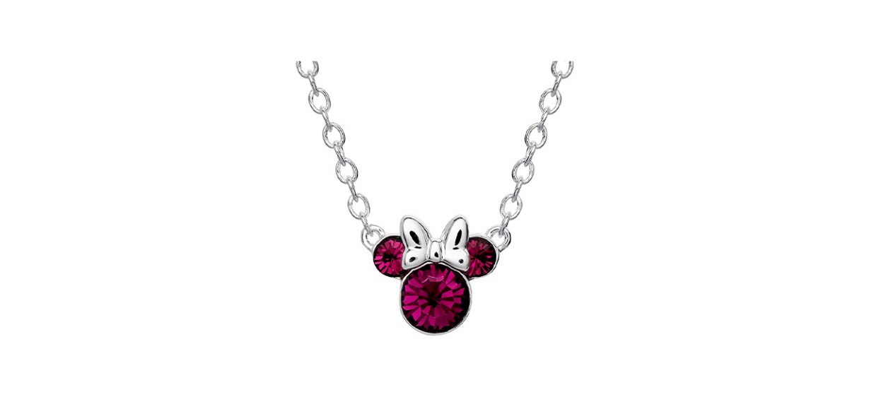 Best Disney Minnie Mouse Crystal Birthstone Necklace Best Disney Minnie Mouse Crystal Birthstone Necklace