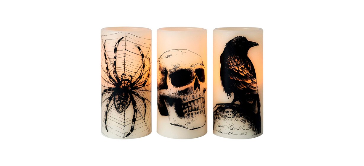 Best Eldnacele Halloween Flickering Candles Set Best Eldnacele Halloween Flickering Candles Set