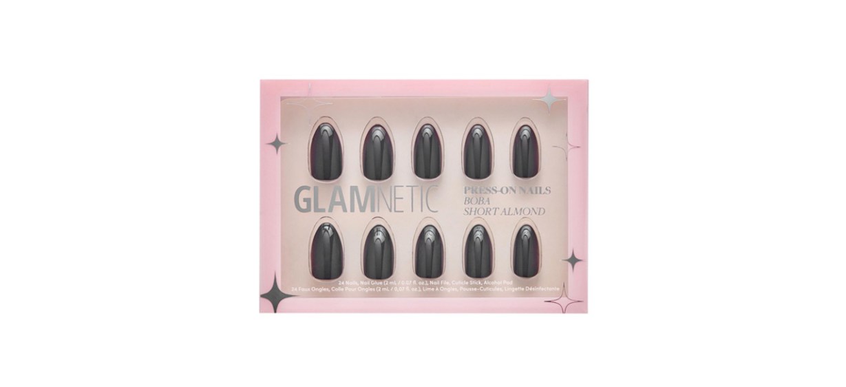 Glamnetic Press-on Nails in Boba on white background