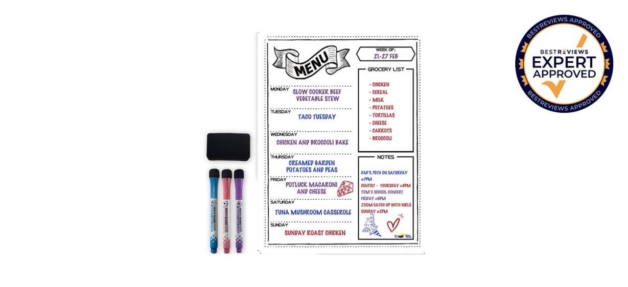 Best Quick Canary Magnetic Dry Erase Menu White Board for Kitchen Fridge Best Quick Canary Magnetic Dry Erase Menu White Board for Kitchen Fridge