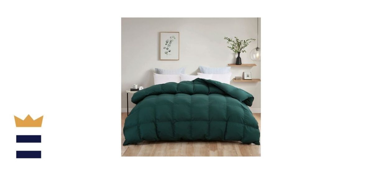 L Lovsoul All-Season Green Goose Down Comforter