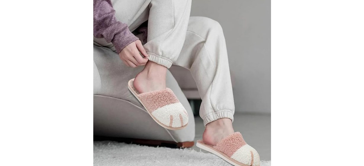 Person wearing Maxtop Cute Animal Slippers Person wearing Maxtop Cute Animal Slippers