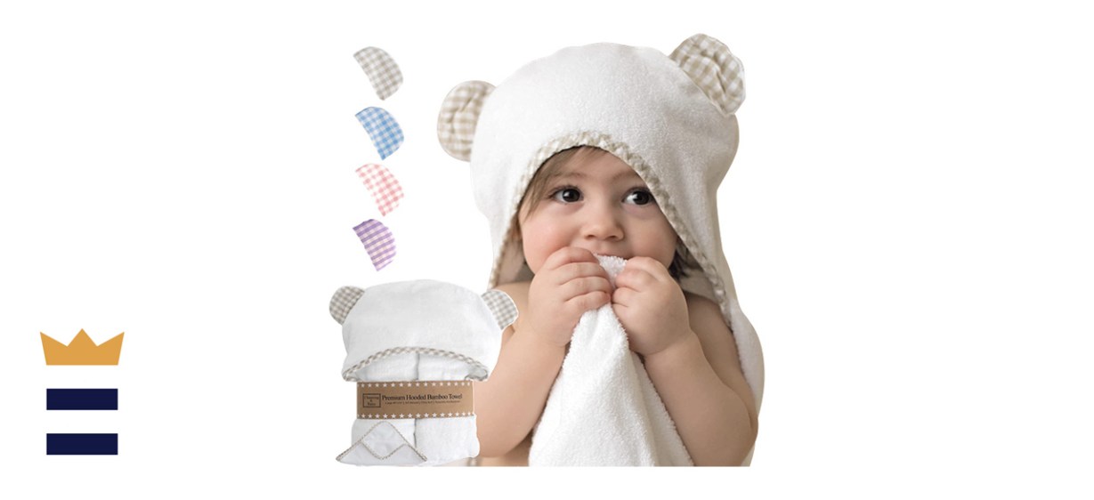Premium Organic Baby Bath Towel and Washcloth