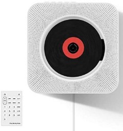 Wrcibo Wall Mountable Bluetooth CD Player