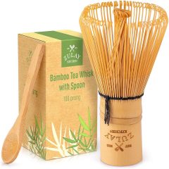 Zulay Kitchen Traditional Matcha Whisk & Spoon
