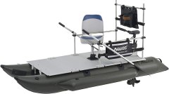 AQUOS Inflatable Pontoon Boat with Stainless Steel Guard