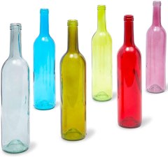 Juvale Colored Wine Bottles