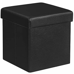 Songmics Storage Ottoman Cube, Footrest Stool, Coffee Table, Puppy Step