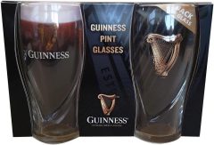 Guinness 20oz Beer Glasses Twin Pack