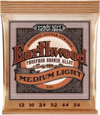 Ernie Ball Earthwood Medium Light Phosphor Bronze Acoustic Guitar Strings