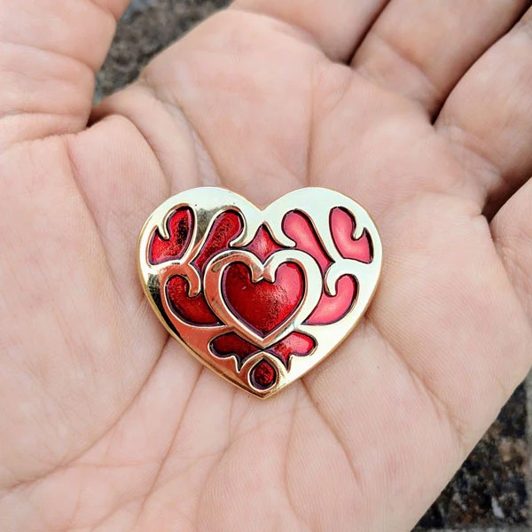 Little Shop of Pins 3D Heart Enamel Pin