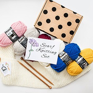 HobbyYarnShop Beginner Knitting Kit