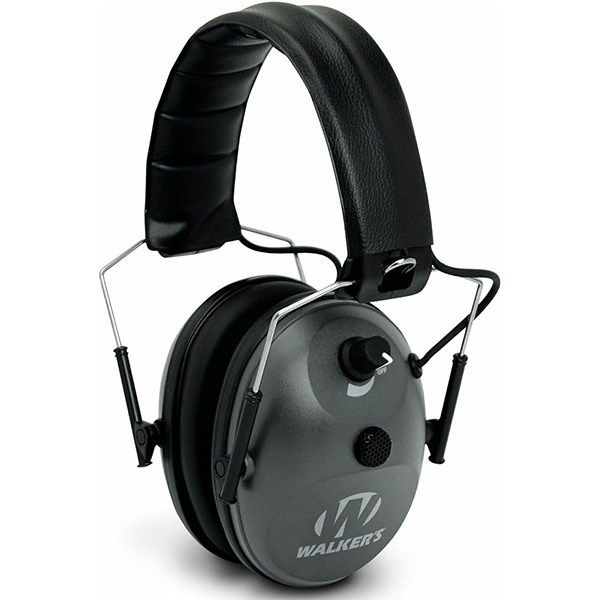 Walker's Single Mic Compact Folding Sound-Enhancing Hunting Gun Range Shooting Hearing Protection