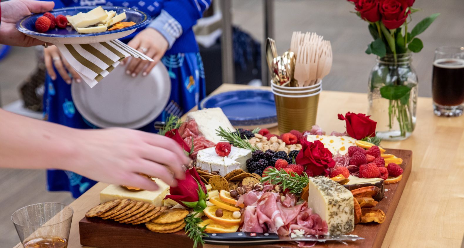 super bowl food spread