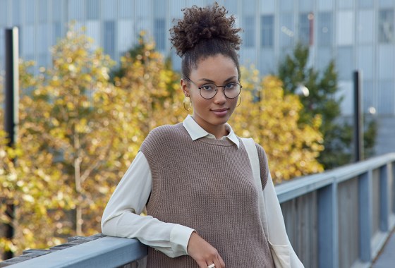 How to layer with a sweater vest