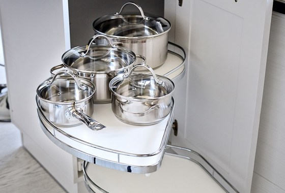 Kitchen corner storage ideas for decluttering
