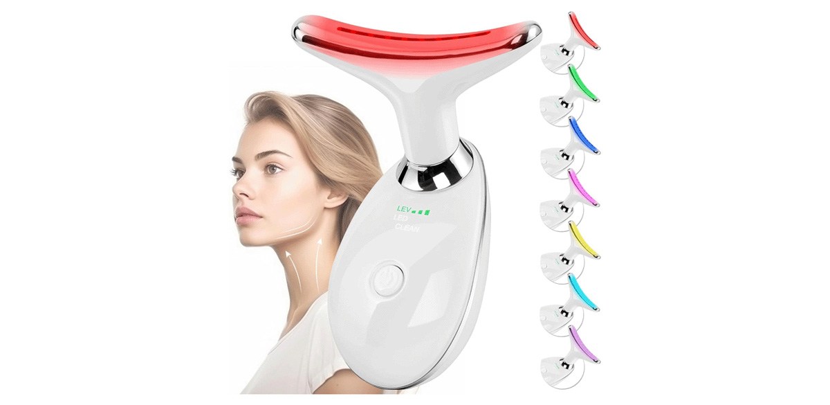 Doset 7 Color Face and Neck Massager Light Therapy