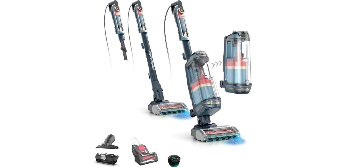 Shark® PowerDetect® Transformer™ Upright Vacuum Midnight Steel LX5002