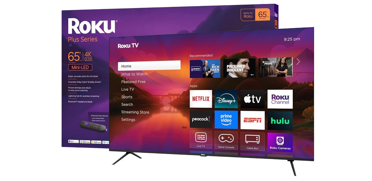 Roku Smart TV 2025 – 65-Inch Plus Series, Mini-LED TV
