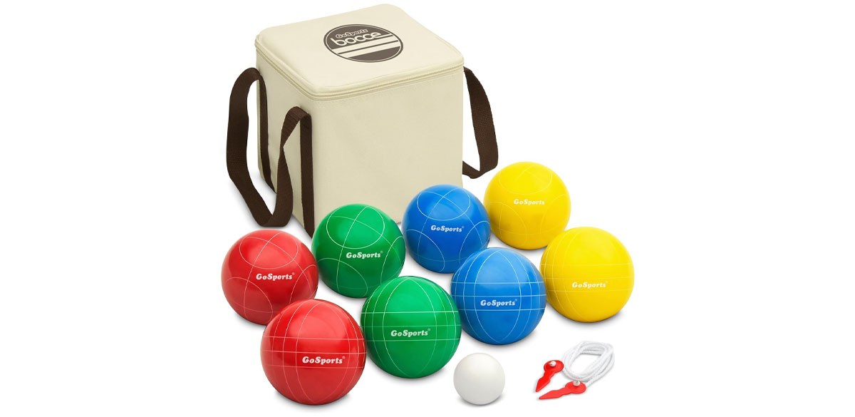 GoSports 90mm Premium Resin Bocce Ball Set