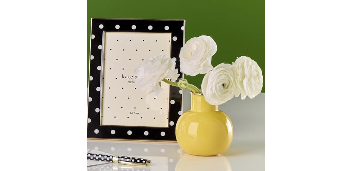 Kate Spade New York Yellow Make It Pop Small Vase