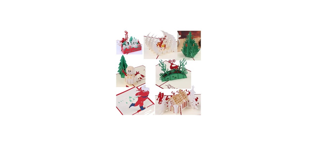 3D greeting Christmas cards papercraft