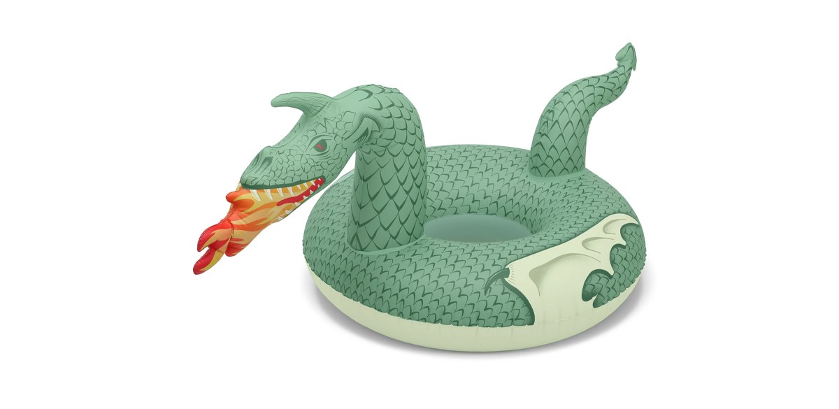 GoFloats Fire Dragon Party Tube Inflatable Raft