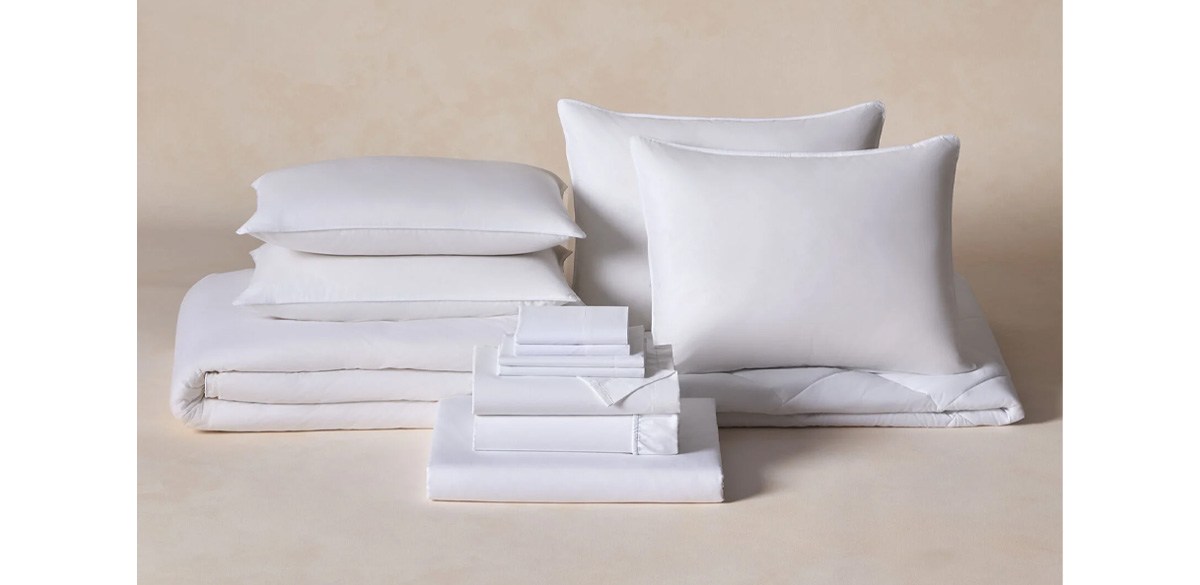 W Hotel Solid White Bedding Set