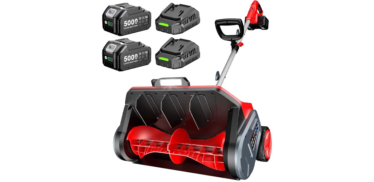  Taskstar Electric Snow Shovel with Wheels