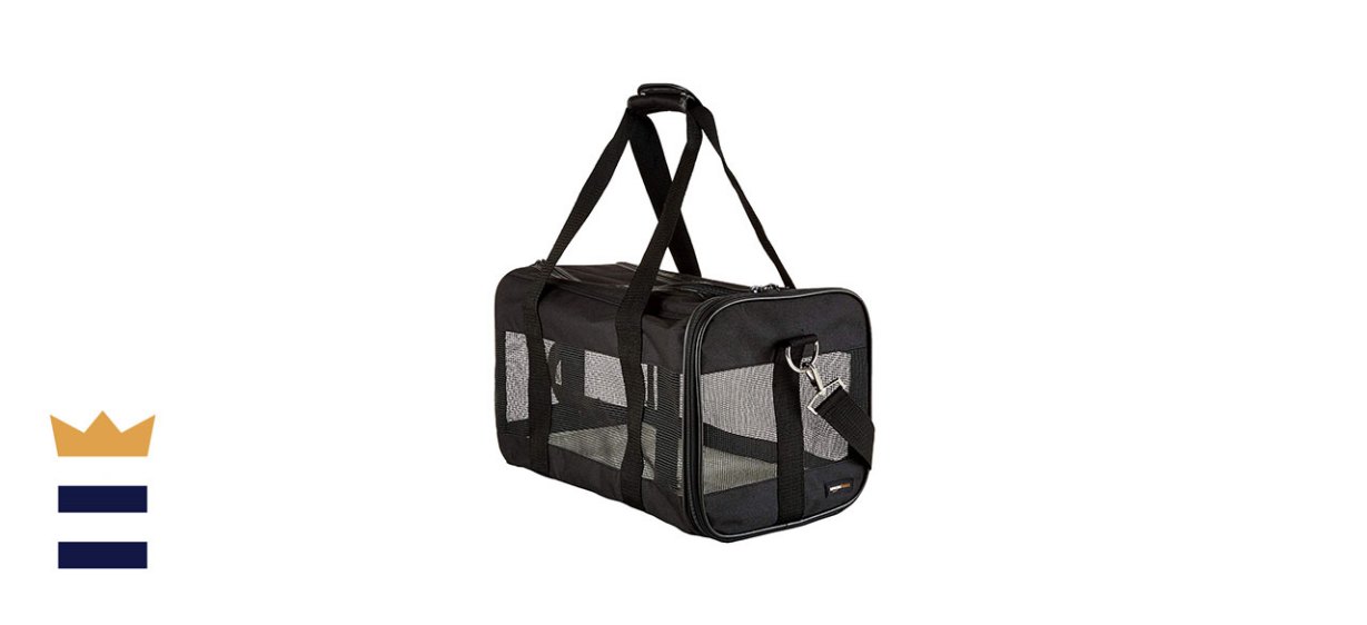 AmazonBasics Soft-Sided Mesh Pet Travel Carrier