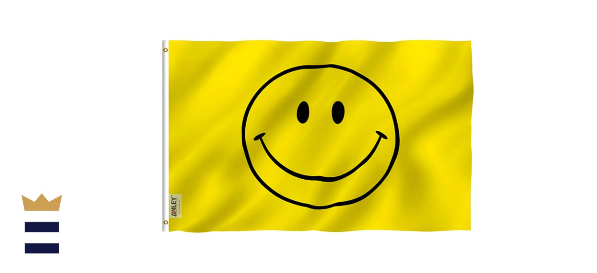 Anley Fly Breeze Yellow Smiley Face Flag