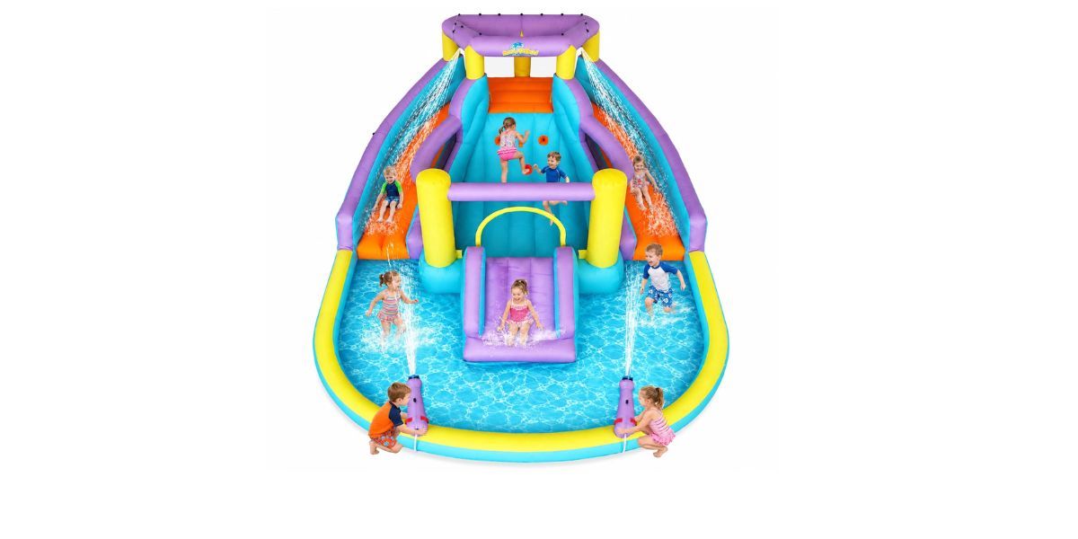 Anypool 7-in-1 Inflatable Water Slide Bounce House