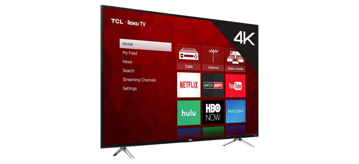 TCL 55-Inch Class 4K LED-LCD TV on white background