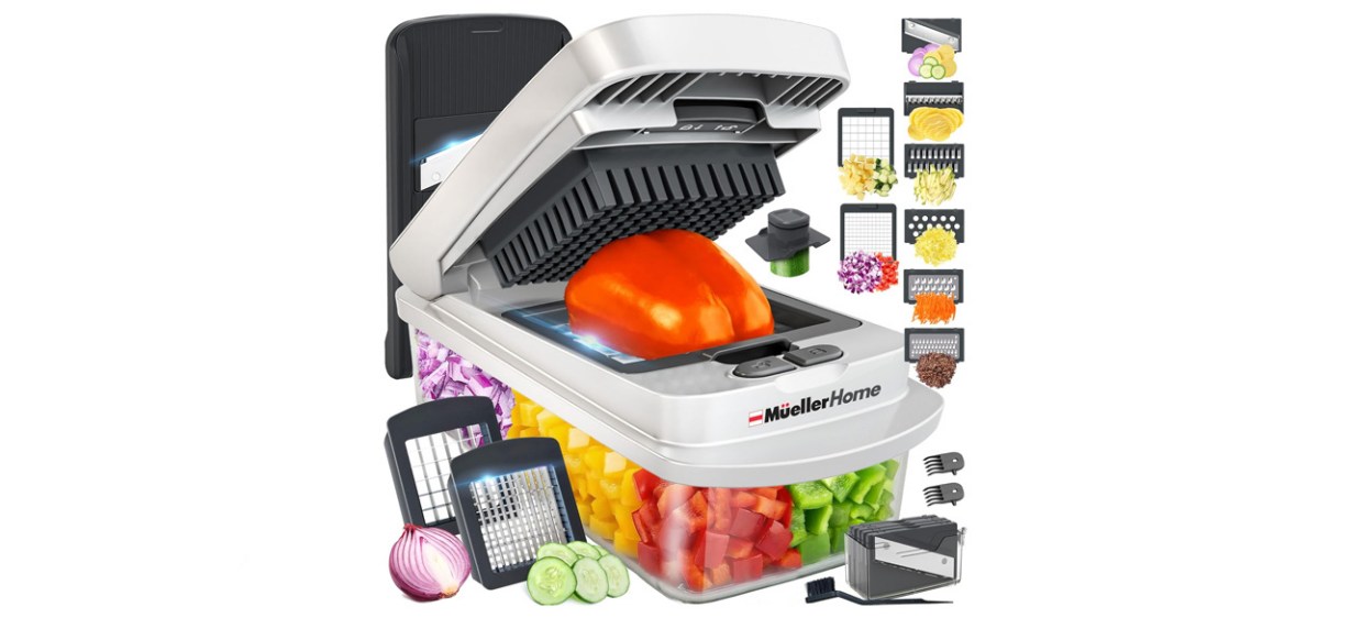 Mueller Pro-Series 10-in-1 8-Blade Vegetable Chopper