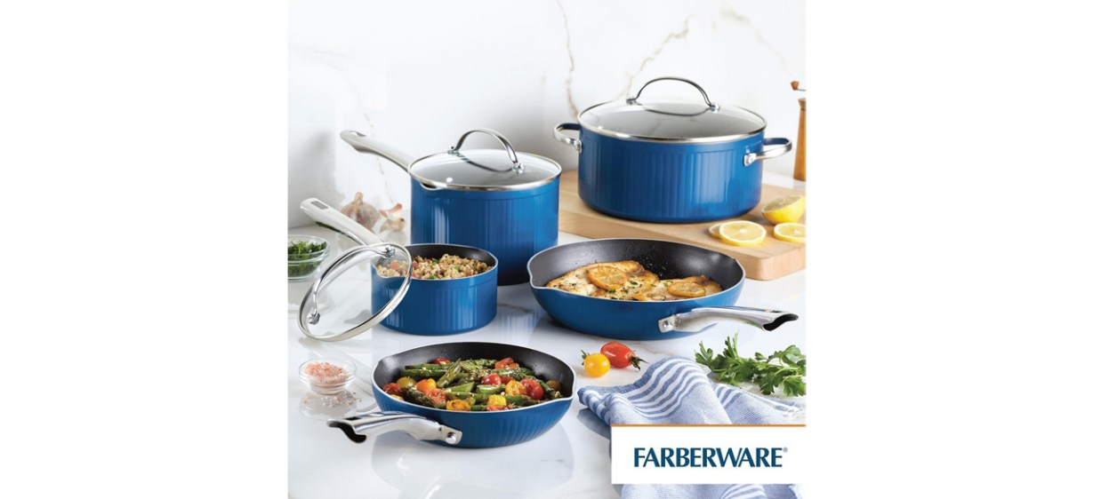  Farberware Style Nonstick Cookware Deep Round Grill