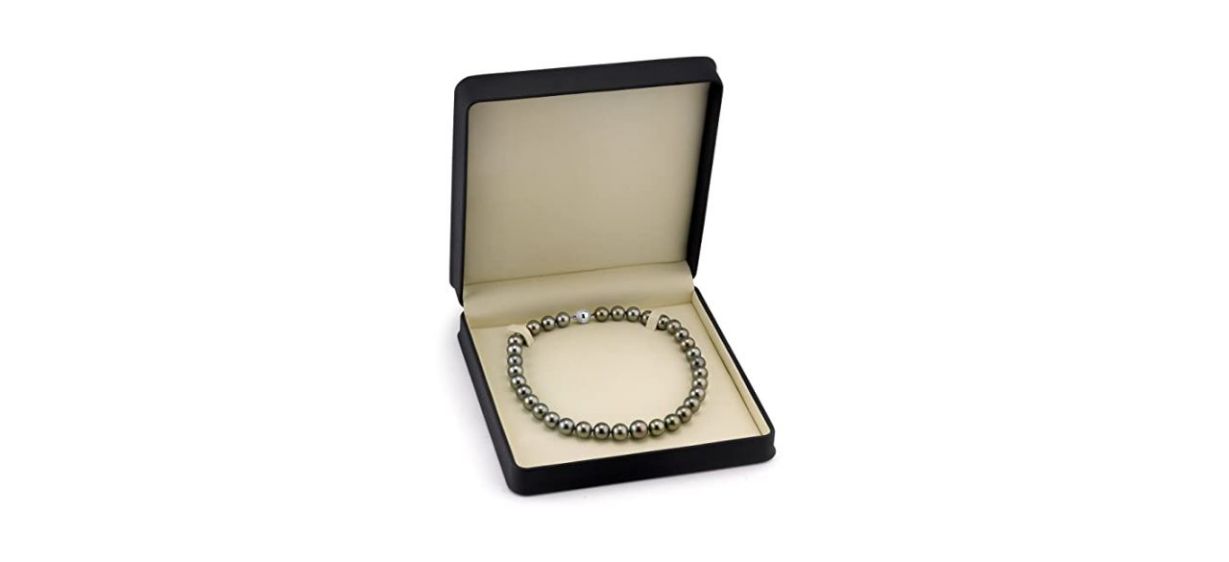 Best The Pearl Source Tahitian Princess Length Black Pearl Necklace
