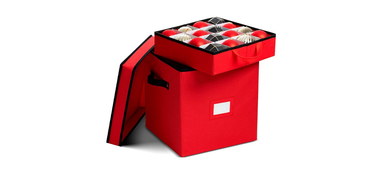 Best Zober Christmas Ornament Storage Box