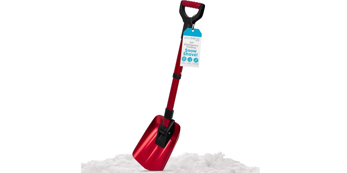 BIRDROCK HOME 34” Folding Emergency Snow Shovel