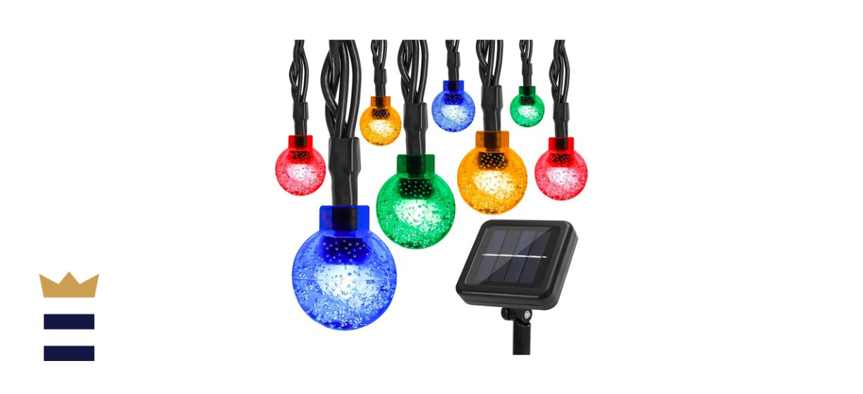 Correare Multicolored Globe Solar String Lights