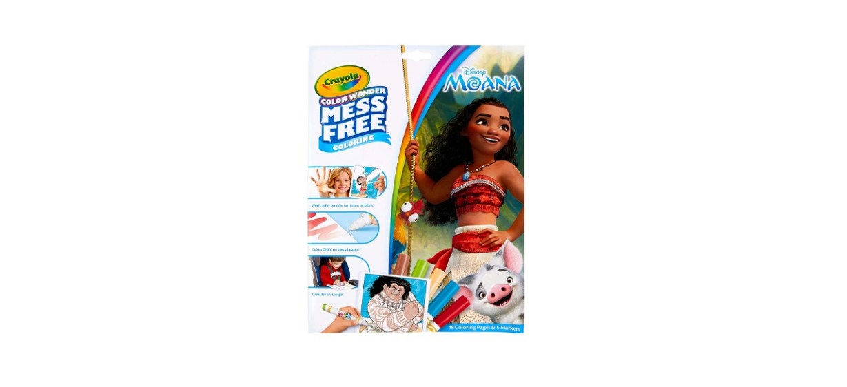Crayola Wonder Mess-Free Moana Coloring Pages