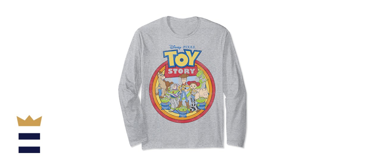 Disney Pixar Toy Story Vintage Circle Portrait Long-Sleeve T-Shirt
