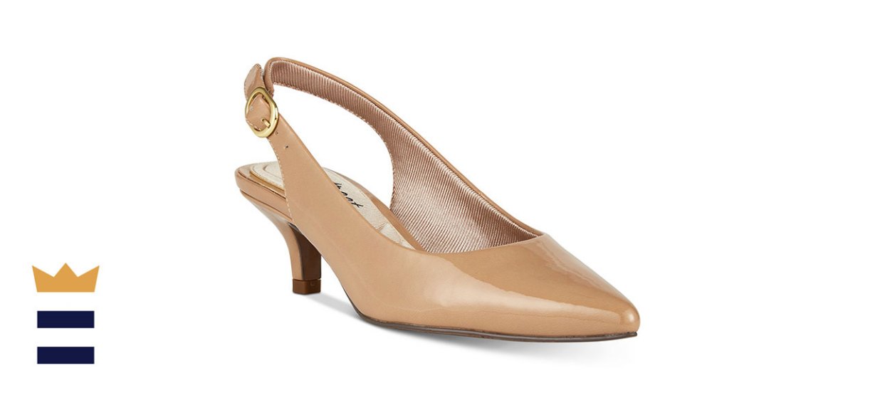 Easy Street Women's Faye Slingback Kitten-Heel Pumps