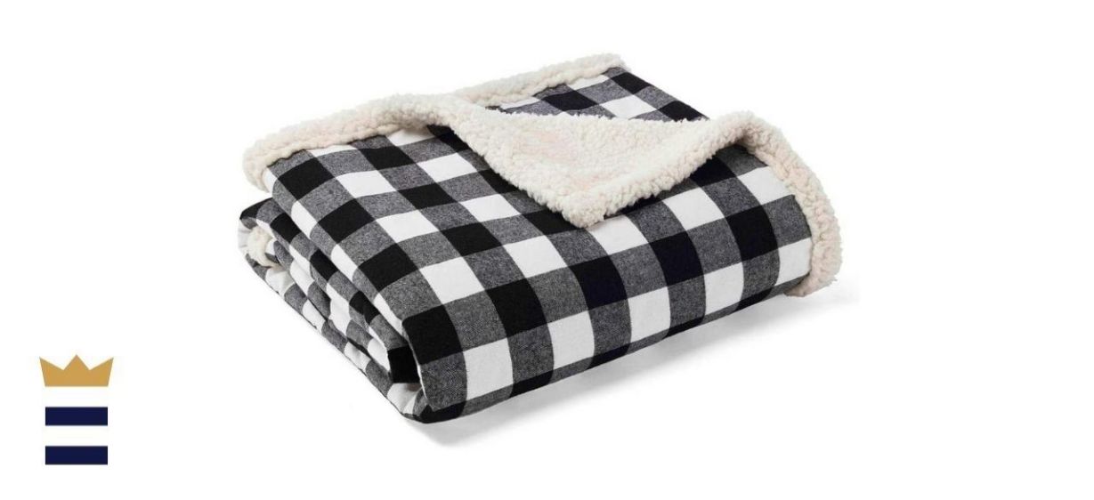 Eddie Bauer Home Plush Sherpa Fleece Throw
