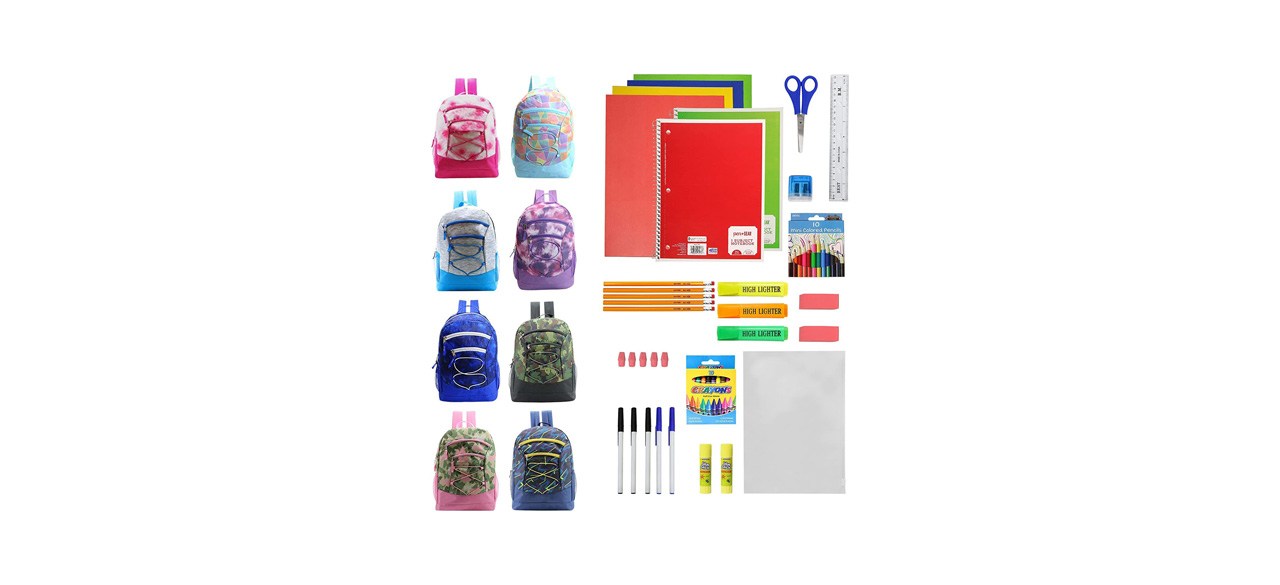 Blue School Supplies Set 108-Piece Back To School Supply Kit - Complete Middle & High School Essentials In Blue Pink Pencils