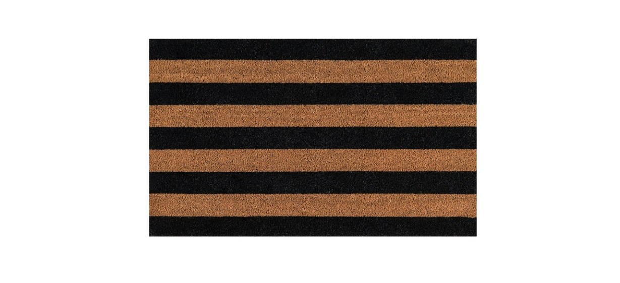 Erin Gates Stripe Black Stripe Doormat