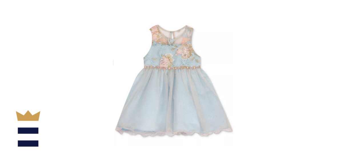Rare Editions Baby Girls Embroidered Dress