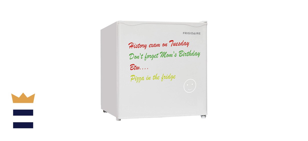 Frigidaire EFR107 Compact Dorm Fridge with Dry Erase Board