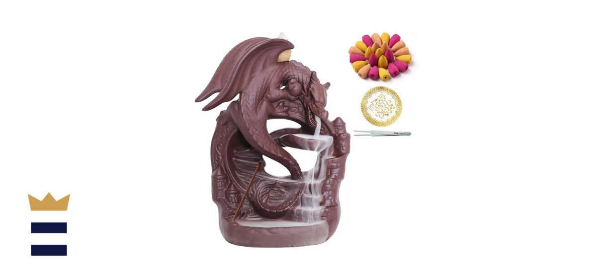 INONE Ceramic Dragon Incense Burner 